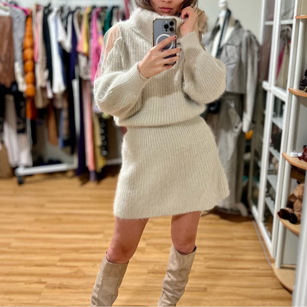 Warm Snidel knitted sweater dress